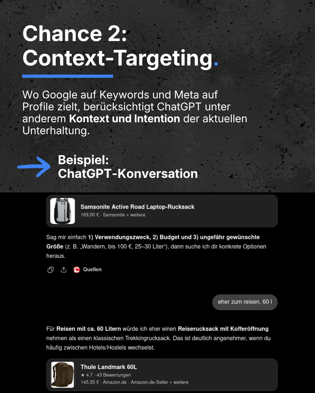 ChatGPT Ads Context-Targeting im Vergleich: Kontext und Intention der Unterhaltung statt klassischer Keywords