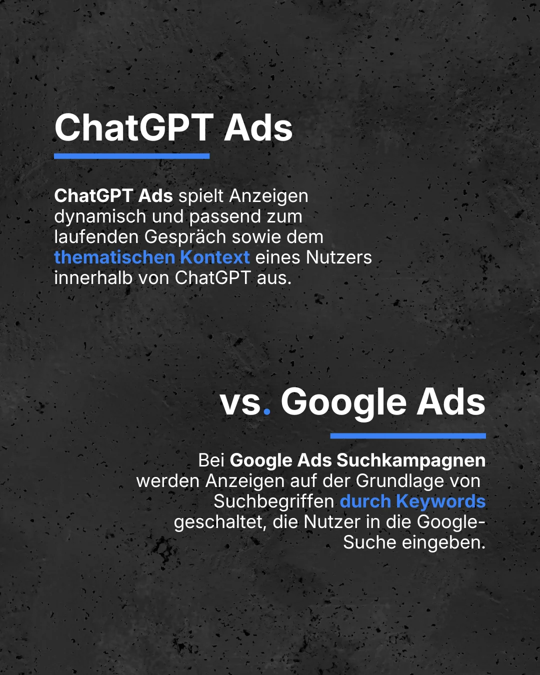 Vergleich: Klassisches Keyword-Targeting bei Google Ads vs. Kontext-Targeting bei ChatGPT Ads