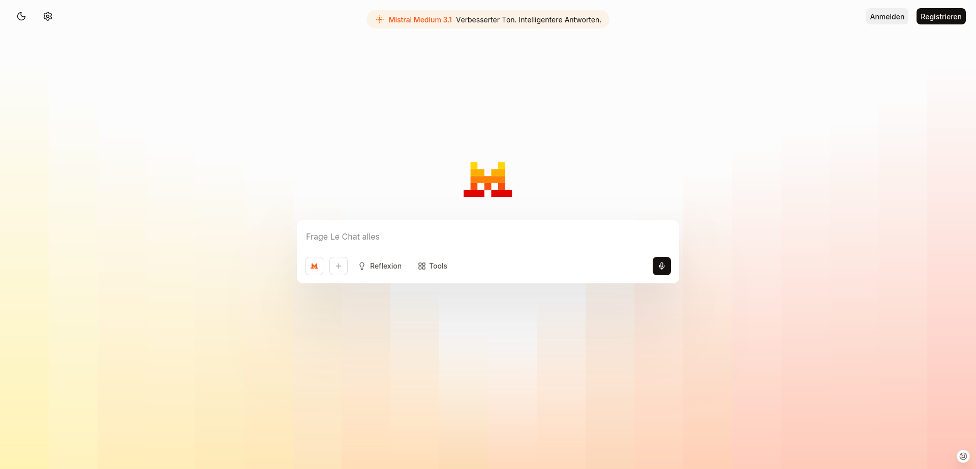 Screenshot des Mistral-Le-Chat-Assistenten