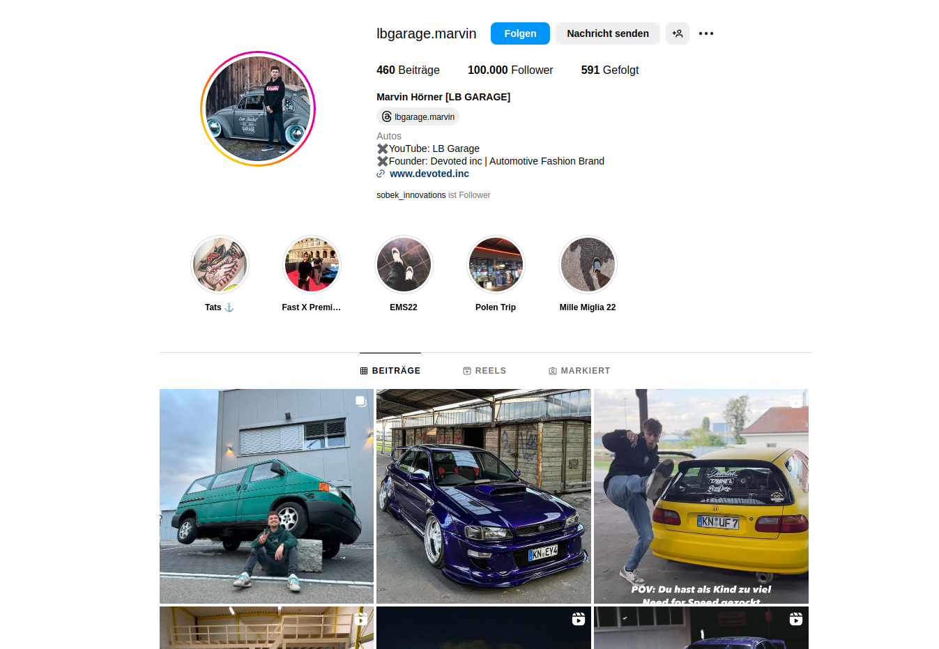 LB Garage Instagram Wall