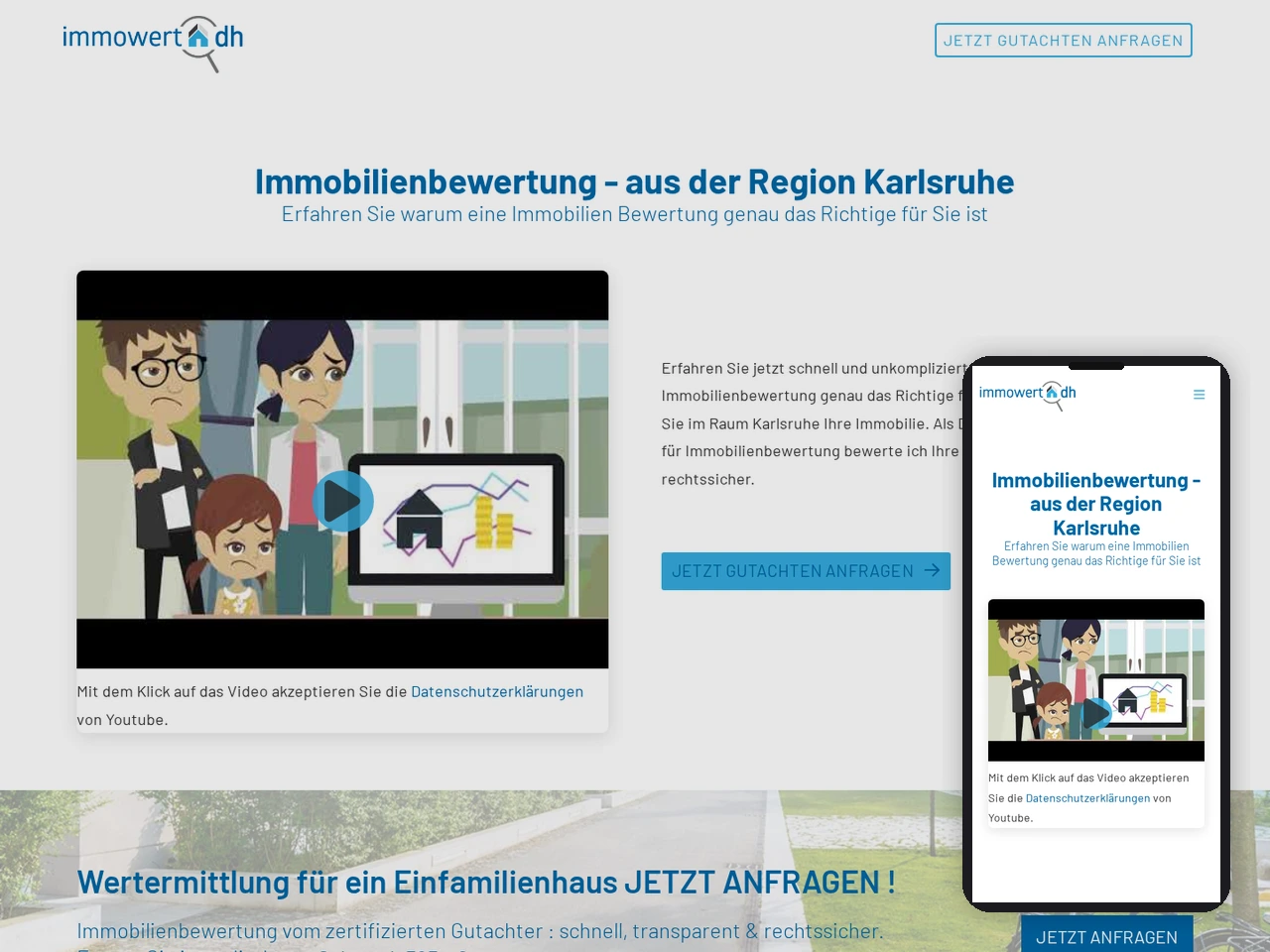 Website Immobilienbewertung Karlsruhe